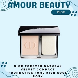 DIOR FOREVER NATURAL VELVET COMPACT FOUNDATION 10ML 1CR COOL ROSY